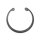 Retaining ring, clutch bearing, external