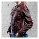 Holy Freedom Problem leather jacket bordeaux