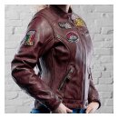 Holy Freedom Problem leather jacket bordeaux