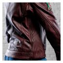 Holy Freedom Problem leather jacket bordeaux