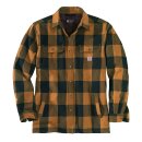 Carhartt Sherpa lined flannel plaid shirt carhartt brown