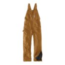 Carhartt Duck insulated bib overall carhartt brown
