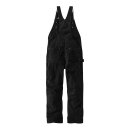 Carhartt Duck insulated bib overall black