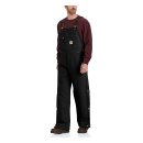 Carhartt Duck insulated bib overall black