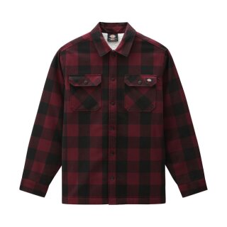 Dickies Sherpa Lined sacramento shirt maroon
