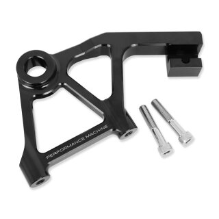 PM, rear radial caliper bracket assembly 300mm. Black