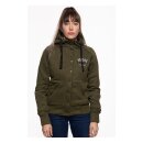 Queen Kerosin No gas No glory hoodie olive