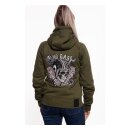 Queen Kerosin No gas No glory hoodie olive