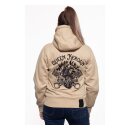 Queen Kerosin QK Heart hoodie beige