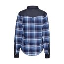 Queen Kerosin Blanko workwear shirt white/petrol