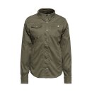 Queen Kerosin Blanko workwear shirt olive