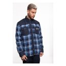 King Kerosin Chopper till… workwear shirt blue/white