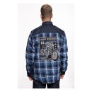 King Kerosin Chopper till… workwear shirt blue/white