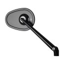 mo.view club Mirror Stem length: 150mm Black, Anodized