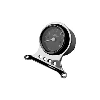DELUXE MINI TACH KIT Tachometer Kit Scale Color: black