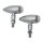 Micro Bullet LED Turn Signal Chrome Clear LED