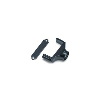 Side Mount License Plate Bracket Black