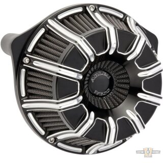 10-Gauge Inverted Series Air Cleaner Black Anodized