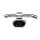 Classic Bar Mount Speedometer Scale: 255 mph; 255 km/h; Scale Color: black; Dimension: 3 1/2" x 2" Chrome