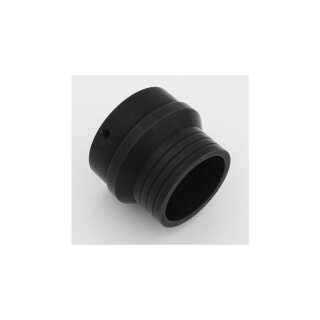 Straight Endcap E3 BLK. Staight Black 70 mm