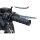 Dillinger Open Ends Grips Black 7/8" Satin Cable operated Throttle By Wire
