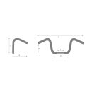 14 Bad Ape Hanger Handlebar Chrome 1 1/4" Throttle...