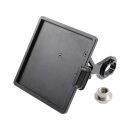 Slide-In Frame Side Mount License Plate Holder Germany 180 x 200 mm Black Powder Coated