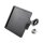 Slide-In Frame Side Mount License Plate Holder Germany 180 x 200 mm Black Powder Coated