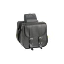 Braided Straight Saddlebags Black