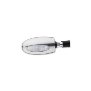 BL 1000 White Turn Signal Chrome Satin Clear Halogen