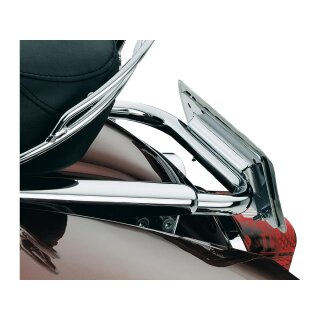 Lay Down License Plate Kit United States, for Road King or Road Glide OEM Mount Chrome