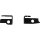 Front Turn Signal Bracket Black Powder Coated