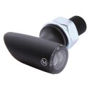 Proton One LED Turn Signal/Taillight/Brake Light LED, Tinted Lens, Black Metal Housing Black Smoke LED