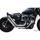 Outline Bobber Upswept Exhaust System Chrome Satin