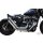 Outline Bobber Upswept Exhaust System Chrome Satin