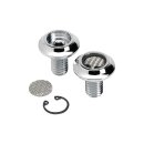 Radius Breather Bolts 3/8"-17 Chrome