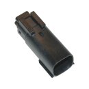 6-Position Molex MX-150 Series Male Connector Black