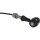Retro LED Turn Signal V2A Black stem Black Clear LED