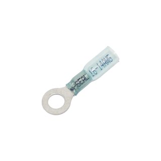 1,6-2,0 mm Heat Sealable #.25" Ring Terminal Green