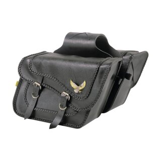 Black Magic Slant Saddlebags Black