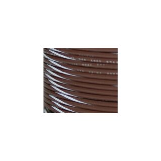 OEM Colored 1mm Wire Spools Brown, White Stripe