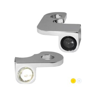 NANO Series LED Turn Signals/Position Light Chrome Smoke LED