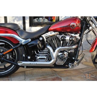 CH Configured Hot Shot Pipes Drag Race Slant Headpipes 2 1/2" VA showchrome   (DTC included)