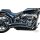 Radial Low Exit Staggered Exhaust System Black Coated