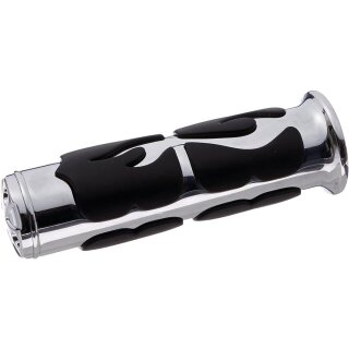 ISO-Flame Grips Chrome 1" Cable operated