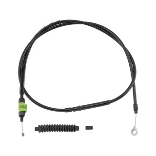 Stealth Series Clutch Cable +6" Black Vinyl All Black 70"