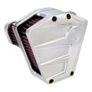 PM, Scallop air cleaner kit. Chrome