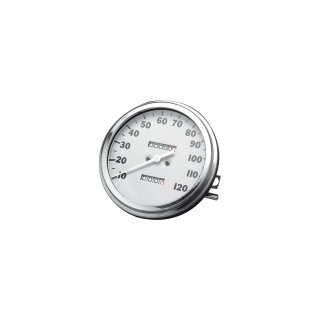 36-40 FL-Style Speedometer Scale: 120 mph; Scale Color: white; Ratio 2:1