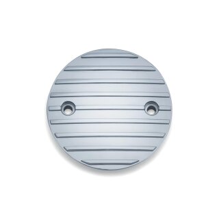 Finned Timing Cover 2-hole Chrome
