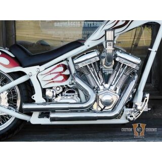 Top Chop Stag. E3 Exhaust 70mm S/S Chorme